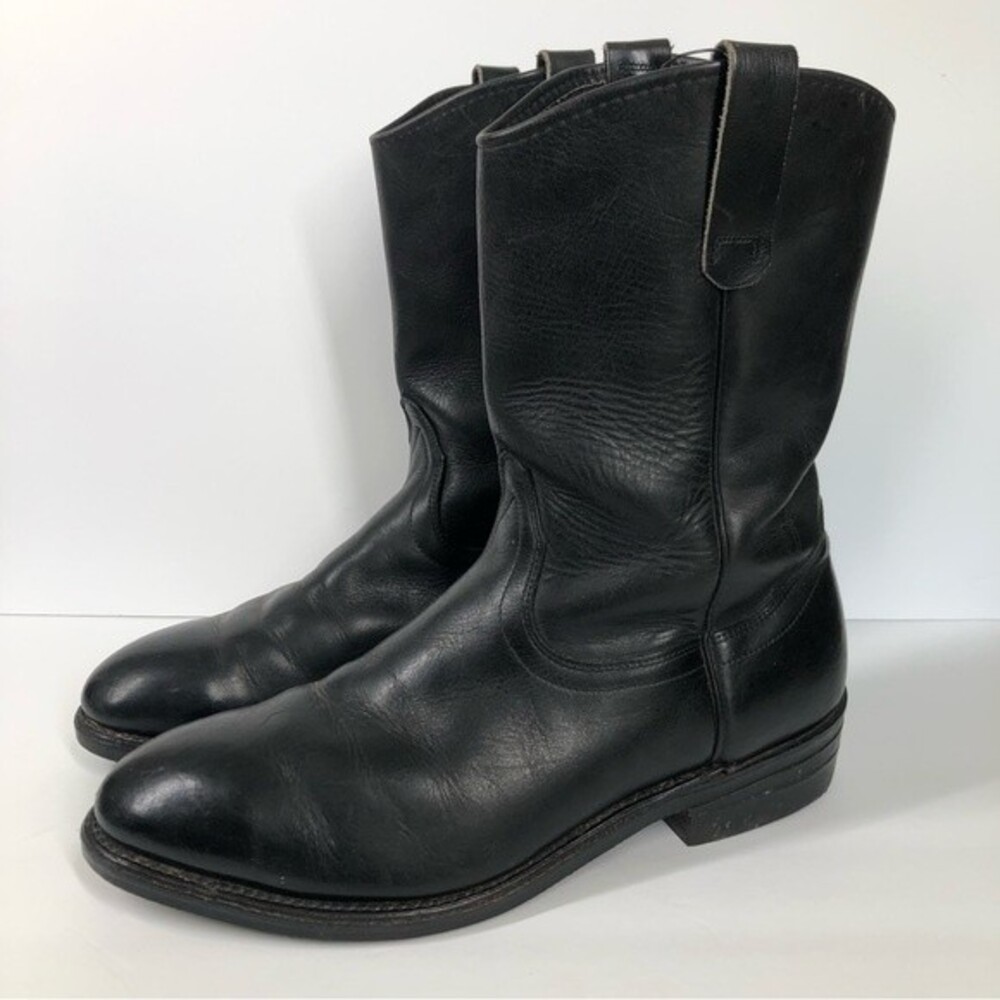 Vintage Red Wing Black Leather Peco Boots 14092 2290 SiE 12D